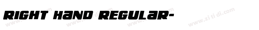 Right Hand Regular字体转换